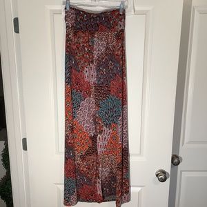 Twenty one Multi Color Paisley Strapless Summer Maxi Dress Size S